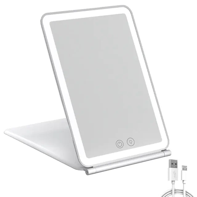 Foldable Makeup Mirror Touch Screen Makeup Mirror - Rora's Beauty