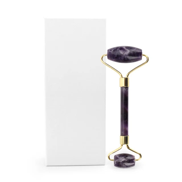 Violet Gua Sha Facial Massage Roller - Rora's Beauty