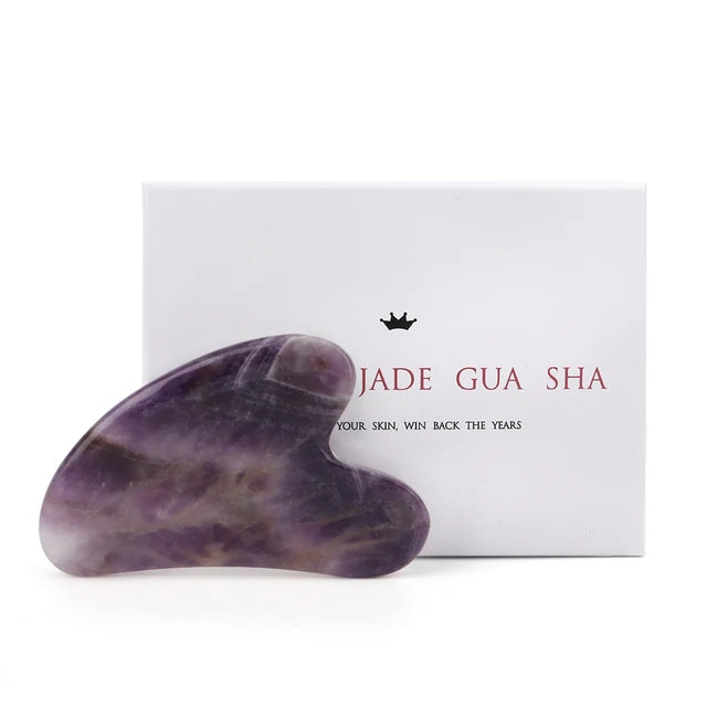 Violet Gua Sha Facial Massage Roller - Rora's Beauty