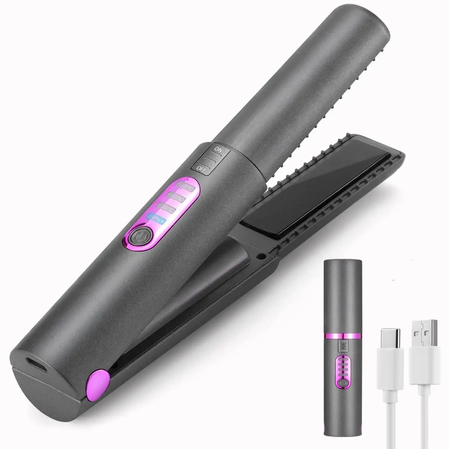 Cordless Hair Straightener and Curler - Rora's Beauty