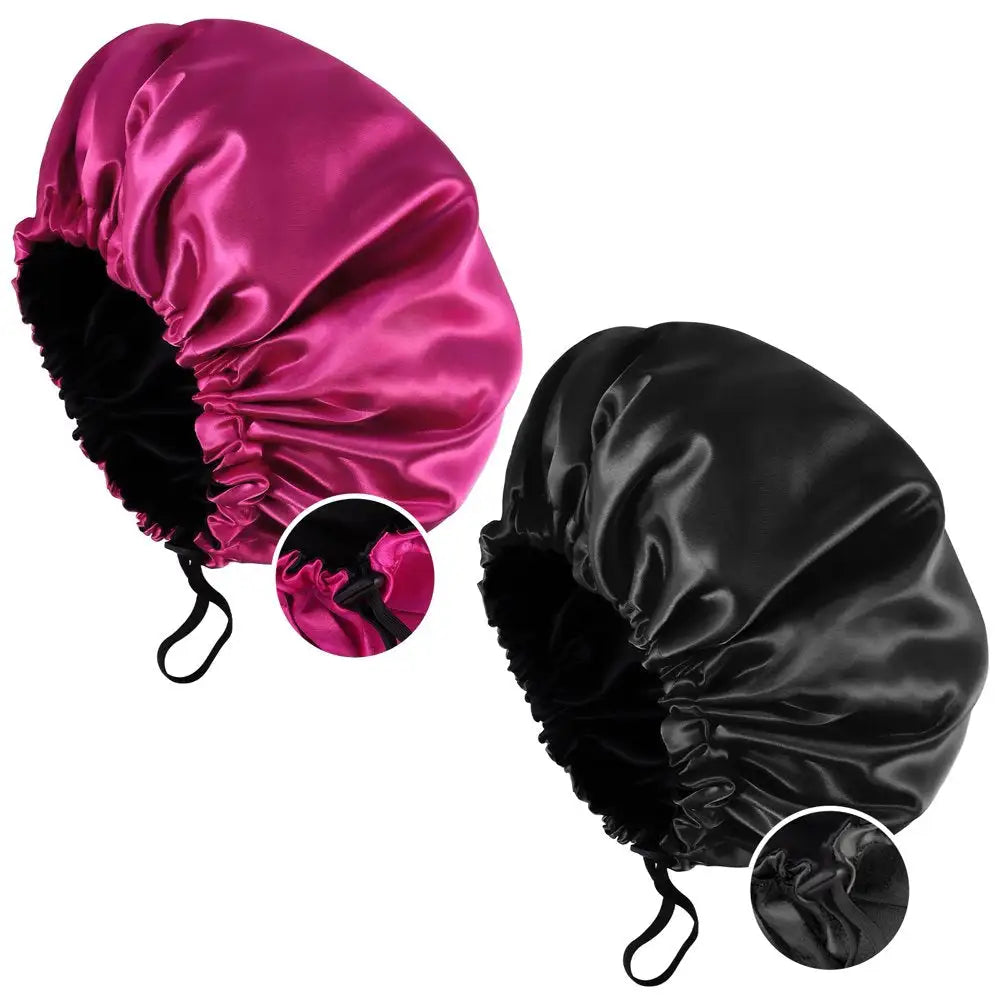 Silk Satin Hair Bonnet - Rora's Beauty