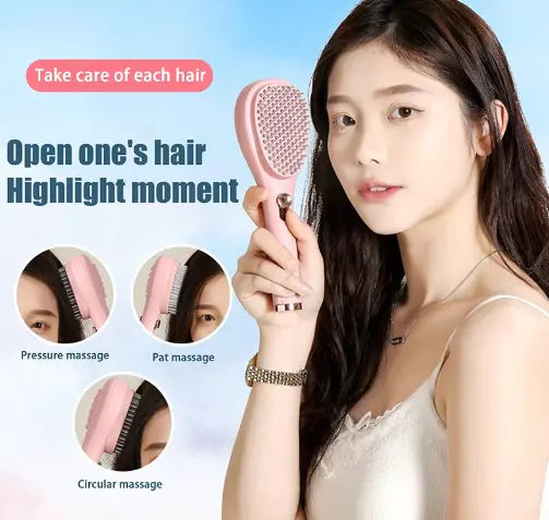 Self Cleaning Hairbrush - Rora's Beauty