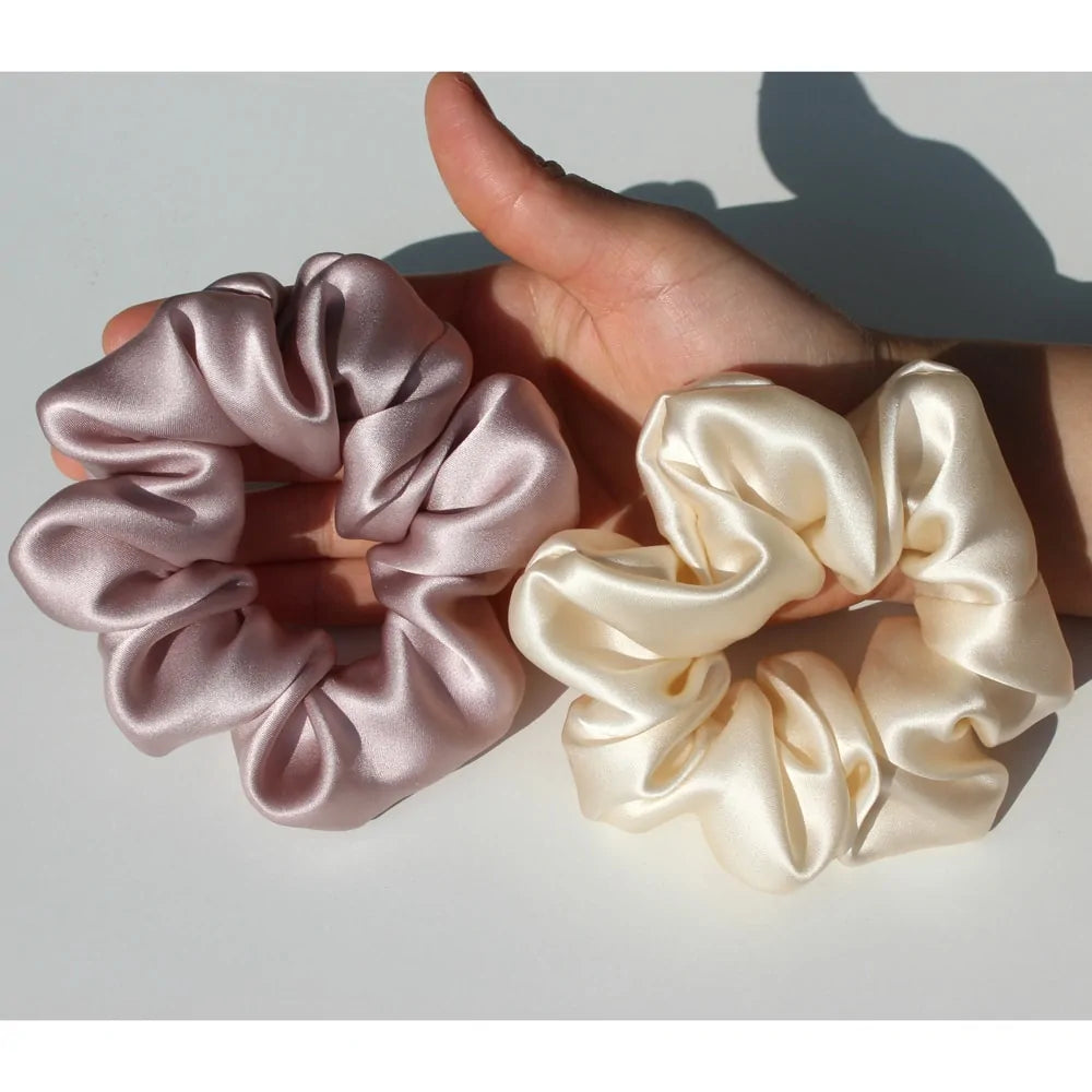 Silk Hair Scrunchies - Rora's Beauty