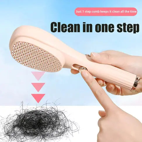 Self Cleaning Hairbrush - Rora's Beauty