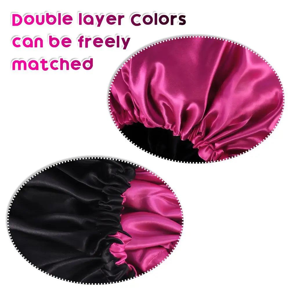 Silk Satin Hair Bonnet - Rora's Beauty