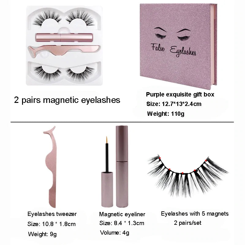 Magnetic Eyeliner and Lashes Set - Rora's Beauty